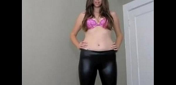  I love to put on my leather leggings and play tease and denial games - MyLustcom